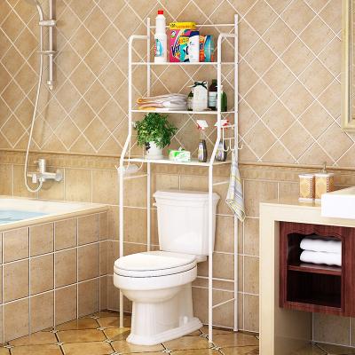 China 3Tier Sustainable Steel Toilet Rack Shelf Seated Organization Unit for sale