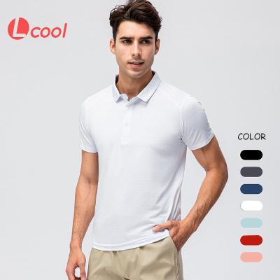 China Cool Sports Polo Shirts For Men High Quality Anti-wrinkle Lcool Fabric Men Women Men Women Polo Golf Shirts Gym T-shirt Quick Dry for sale