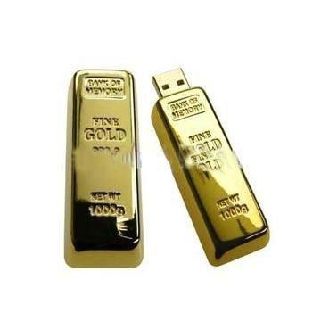 China Other OEM Gold Bar Gift Metal USB Memorial for sale