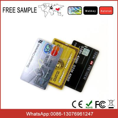 China 2GB 4GB 8GB 16GB USB 2.0 Disk Credit Card Bank Card for sale