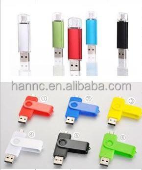 China Connect computer and phone hot sale OTG USB memory with colorful types can print your logo on the OTG USB for sale