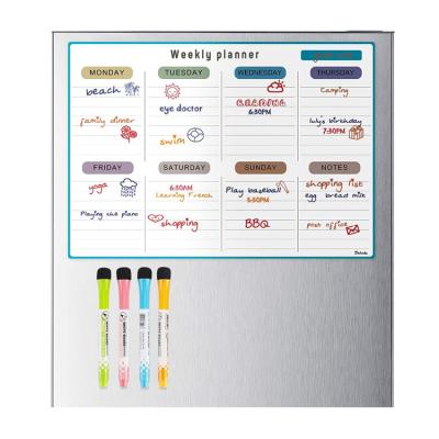 China Magnetic Shape Weekly Planner Calendar Planner For Fridge Magnetic Dry Erase Calendar Fridge Magnet for sale