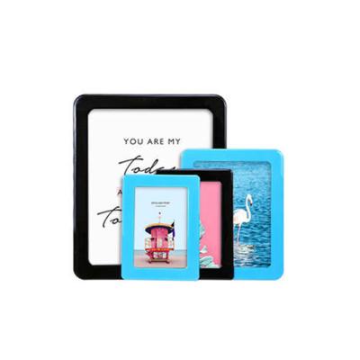 China Home Decoration Souvenir 3D PVC Picture Frame Magnet Photo Crystal Fridge Magnet For Fridge for sale