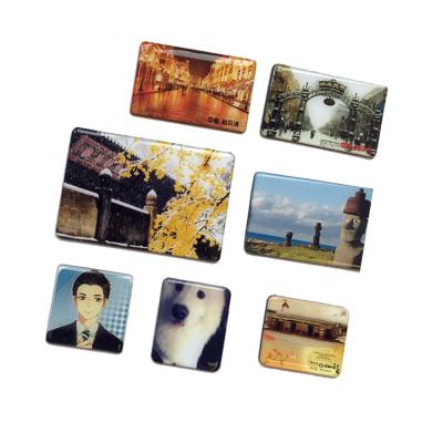 China Shape Custom Printed Rectangle Fridge Magnet Keepsake Resin Soft Magnetic Sticker For Fridge for sale