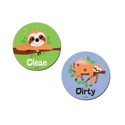 China Shape Custom High Quality Dirty Clean Double Sided Dishwasher Magnet for sale