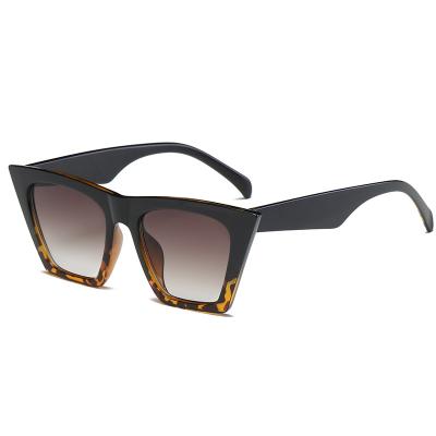 China Fashion sunglasses candy colorful, sun glasses ready stock, cheap running, PC square frame, women cat eye sunglasses for sale