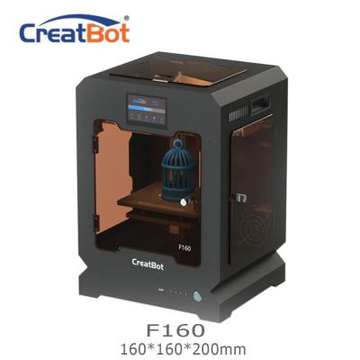 China Metal Frame Creatbot F160 Peek 3d Printter Single Extruder 3d Printer 160*160*200mm for sale