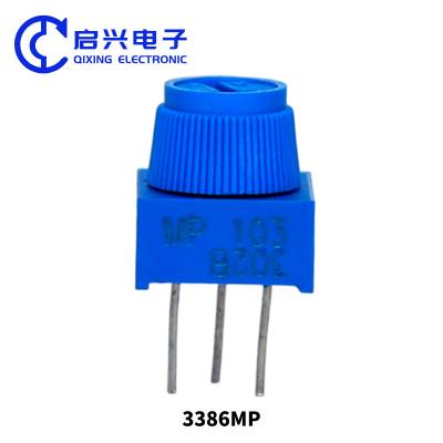 China 3386P-1-103 10K 1k 2k 5k 10k 20k 0.5W 1/2W PC Pins Through Hole Trimmer Potentiometer Cermet 1 Turn Top Adjustment for sale