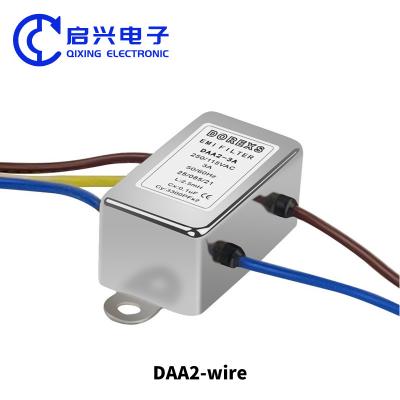 중국 DAA2 220V 1A-10A 단일 단계 선 AC EMI 노이즈 필터 판매용