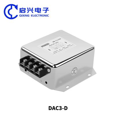 China Einstufige Filterschaltung Design DAC3-D EMI-Filter für 380/440VAC Nennspannung zu verkaufen