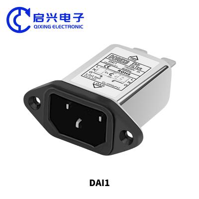 China DAI1-Serie IEC Steckdose Typ EMI Einphasenstromlärmfilter 1A 3A 6A 10A zu verkaufen