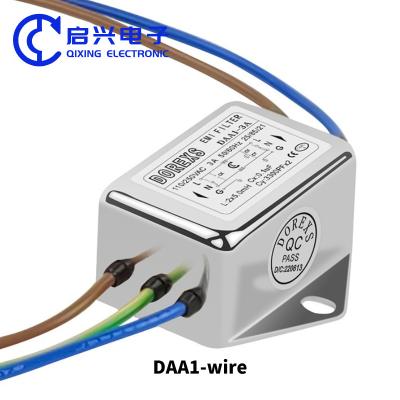 China DAA1 10A Emi Filter Power Line EMI Noise Filter Manufacturer Single Phase AC 110VAC-250VAC 3A 6A 10A Emi Filter 16a for sale