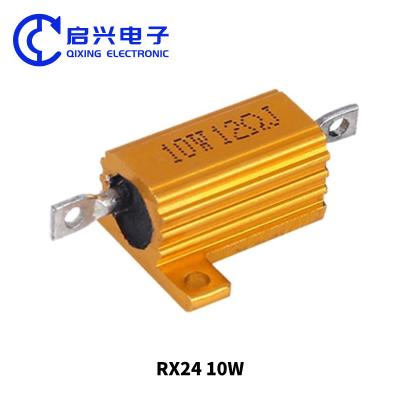 China RXG24 Wirewound Widerstand 10W 12ohm Gold Aluminium Shell Widerstand zu verkaufen