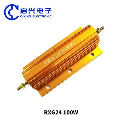 China RX24 RXG24 Drahtwundenwiderstand 100W 200RJ mit Gold-Aluminium-Schal zu verkaufen