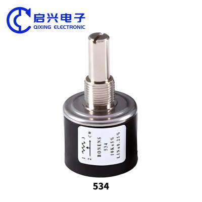 Chine 534 Potentiomètre à plusieurs tours Potentiomètre en fil de fer 10 tours Potentiomètre 2W Potentiomètre à vendre