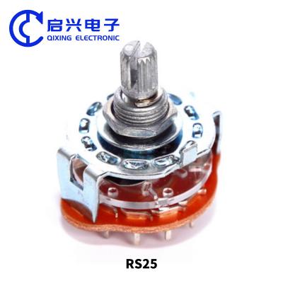 中国 無料サンプル 切り替え角度 60 度アルファ rs25 25mm 2 3 4 5 6 7 8 9 10 1112 位置回転スイッチ電圧選択器 販売のため