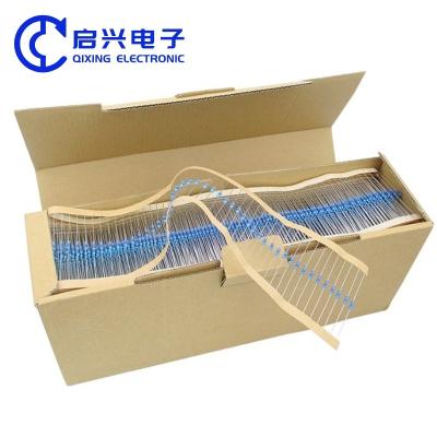 China Kleurringweerstand 1/8W 1/4W 1/2W 1W 2W 3W 5W 17k 22k ohm weerstand metalen filmweerstand Te koop