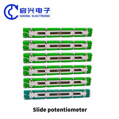 China 75 mm mezclador de fader B10K potencialómetro doble de deslizamiento estéreo B103 en venta