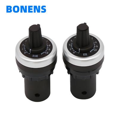 China Los botones LA42DWQ-22 1K 2K 5K 10K 22mm de diámetro Potes Potenciómetro rotativo Convertidor Gobernador Invertidor interruptor de resistencia en venta