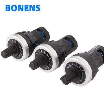 China Bonens High Precision Potentiometer LA42DWQ-22 IP65 22mm Rotary Potentiometer 1k 2k 5k 10k for sale