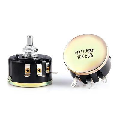 中国 WX111 4K7 Single Turn Wire Wound Potentiometer Adjustable Resistance 1W Potentiometer 販売のため