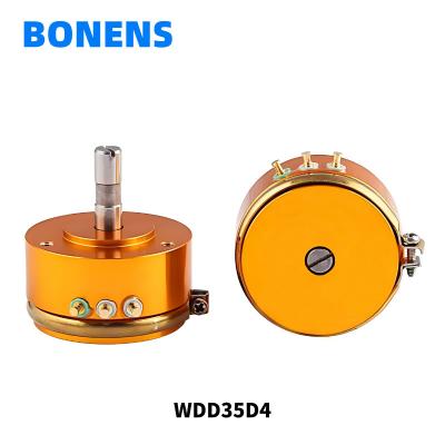 China WDD35D4 1K / 2K / 5K / 10K Potenciómetro de plástico conductor de 19 mm sensor de ángulo de eje corto desplazamiento WDD35D-4 lineal 0.1% en venta