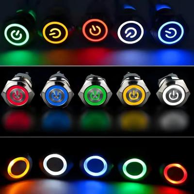 Cina Stainless Steel Button Material Waterproof Light Switch for Lightless Pushbutton Switch and Flat Buttons in vendita