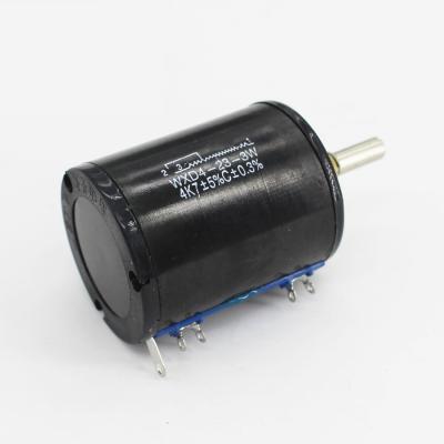 China BONENS WXD4-23 6 mm Eje de giro rotativo de múltiples vueltas Potenciómetro de cuerda de alambre 10K Ohm 3 Watt en venta