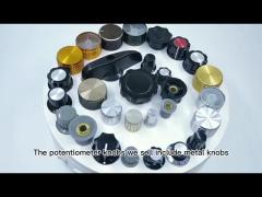 Black Silver Gold Potentiometer Amplifier preamplifier Audio Stereo Volume control knob replacement 