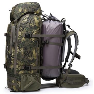 China GAF 80L hunting backpacks 500D outdoor camouflage lightweight and strong nylon codura waterproof backpack for man hunting rucksack en venta