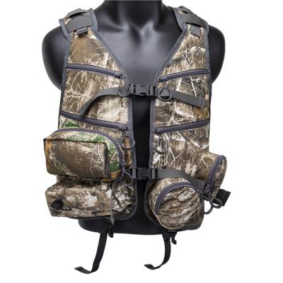 中国 Carry Meat With Cushion GAF Brown Camouflage Mountain Hunting High Quality Outdoor Windproof Adjustable Vest 販売のため