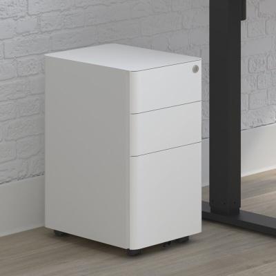 China Blow Down Best Cold Rolled Thin Metal 3-Drawer Office Furniture Steel Hot Selling Thin Mobile Vertical Filing Pedestal for sale