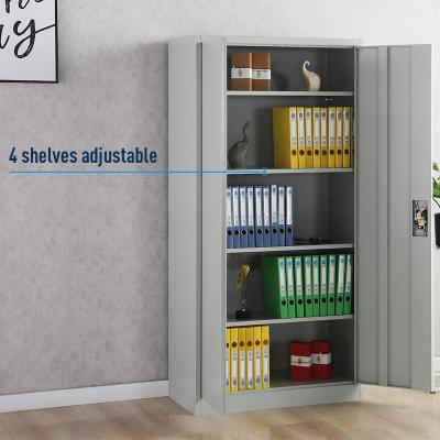 China Metal Steel Two Door Manufacturers Office Furniture Storage Cabinet Knock-Down Steel File Cabinet for sale