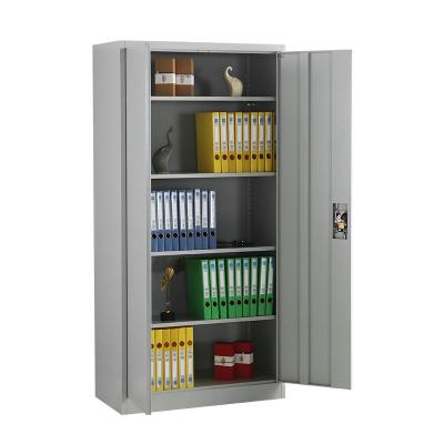 China Two Door Steel Storage Cabinet Knocked-Down Steel Cupboards With Lock Metal Filing Cabinet for sale