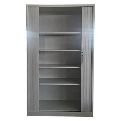 China High quality structure 2 door modern furniture KD hospital office file cabinet price knocked-down steel tambour door cabinet for sale