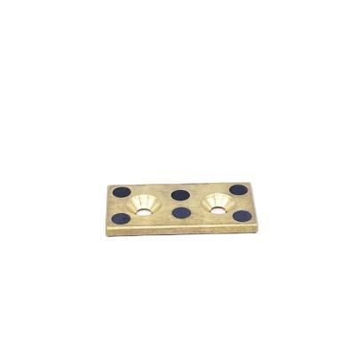 China YHD Lubrication OBG01 Self Lubricating Bushing Oil Free Linear Sliding Guide Plate Copper Alloy Oil Free Bushing For Machine Tool for sale