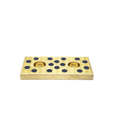 China Lubrication YHD OBJ11 Self Lubricating Bushing Oil Free Linear Sliding Guide Plate Copper Alloy Oil Free Bushing For Machine Tool for sale