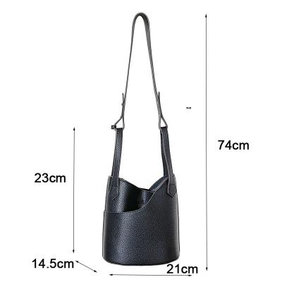 China Water Resistant Large Capacity Bucket Women Bag Barrel Bags Purses For Women Mini Shoulder Cross Body Bag PU Leather for sale