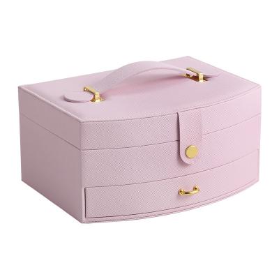 China Luxury Jewelry PROTECTED Logo Storage Box Travel Custom Jewelry Case Jewelry Boxes For Women for sale