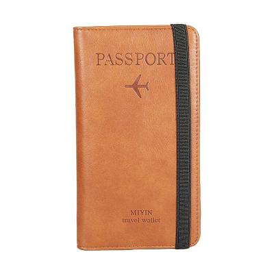 China Long Shape PORTABLE Large Capacity Card Holder For Men's Rfid Card Holder For Phone Case Travel Passport Holder For Women for sale