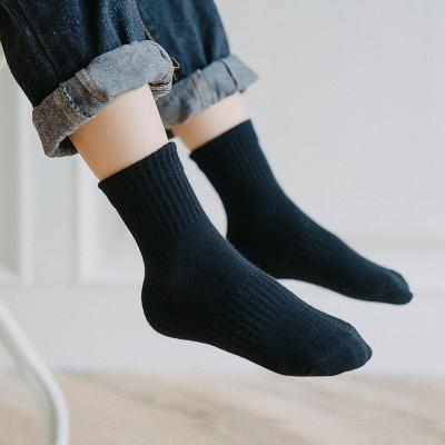 China QUICK DRY Custom Logo 100% Cotton Socks Breathable Casual Cotton Baby Socks Unisex for sale