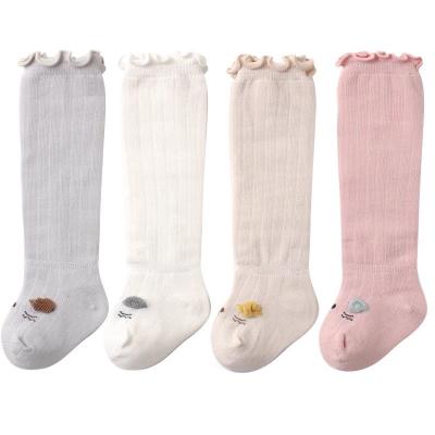 China Direct sales QUICK DRY lightweight baby bumps breathable thickened baby soft stockings three-dimensional animal expression small ears for sale