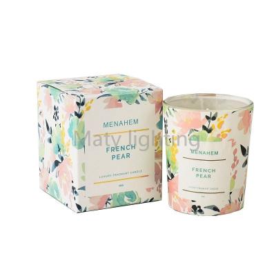 China Nature Soy Wax+ Essential Oil Scented Candle With Hand Ceremony Scented Candle With Scent Soy Wax DIY Smokeless Package for sale