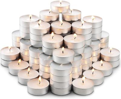 China Cheap Birthdays White Light Candles In Plastic Boxes Bag Festival Decoration Tea Light Candle for sale