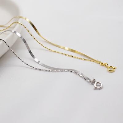 China S925 Sterling Silver Jewelry Gold Plated Double Bangle Snake Bone Irregular Round Bead Bangle Romantic for sale