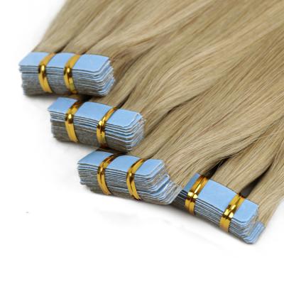 China Factory Wholesale Intact Tape Factory Cuticle 100 Ins Tape Hair Extension 100 Soft Smooth Thick Shedding Remy Human Hair Double Ended Remy Hair for sale