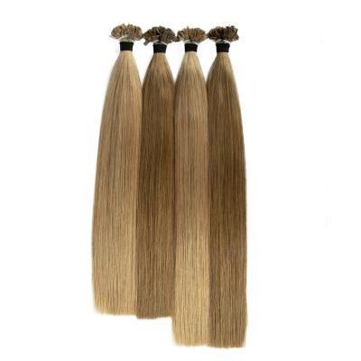 China Curly Loop Cuticle Aligned Remy Keratin U Flat I Tip Hair Extensions Raw Flat Tip Hair Extension for sale