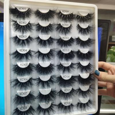 China Natural Hot Selling Siberian Dramatic Long 25mm 3D Mink Eyelashes Real Mink Eyelashes Lashes With Custom Box for sale