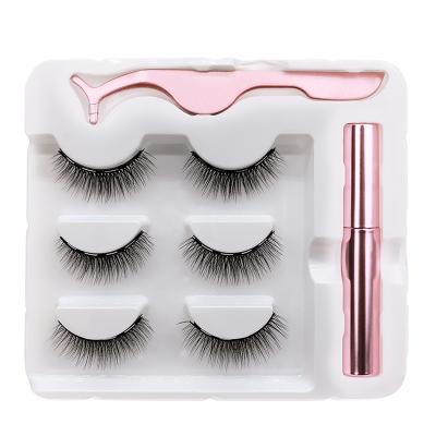 China Magnetic eyelash 2021 natural soft magnetic eyelashes is new wholesale and retail own brand private label magnetic eyelashes for sale