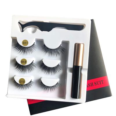 China Natural Luxury Long Grade Lashes Private Label Seller Magnetic Mink Eye Lashes with Eyelash Trays and Suitcase Packing for sale